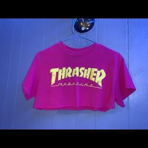 Thrasher Cropped Tee!!